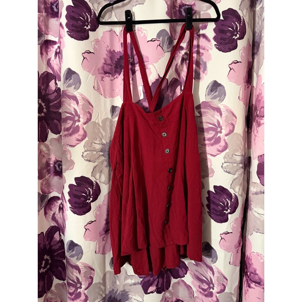 Torrid Red Challis Skirtall